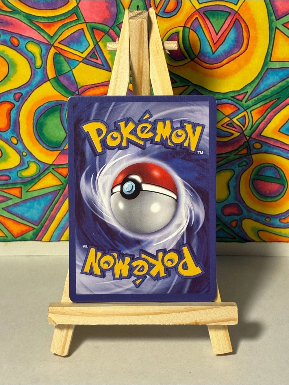 Smeargle Rare Holo Texture Fan Art Card Colorful Graffiti Painting Neon Style